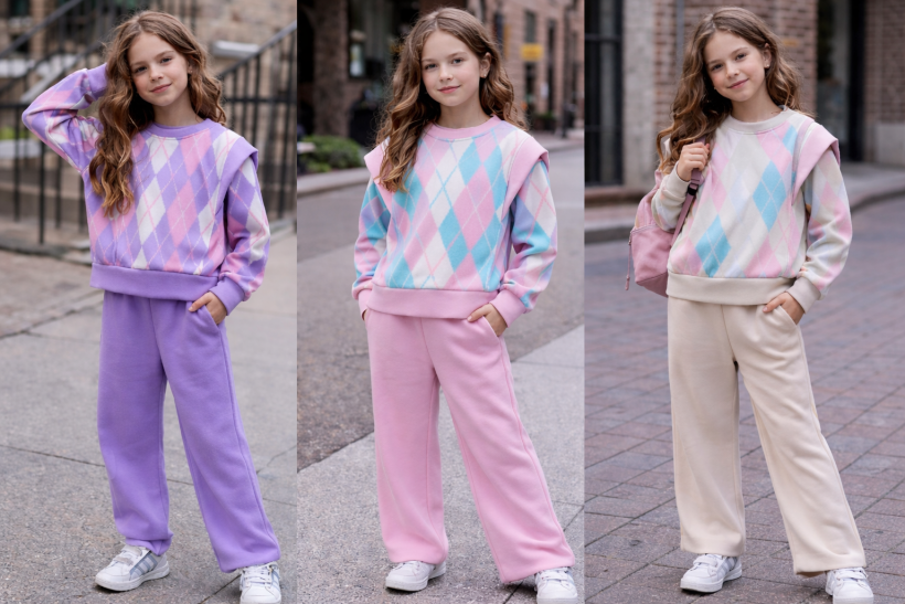 Komplet ROMBY falbanka