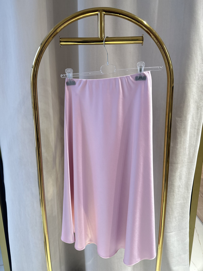 MIH SPÓDNICA SATYNA RÓŻ