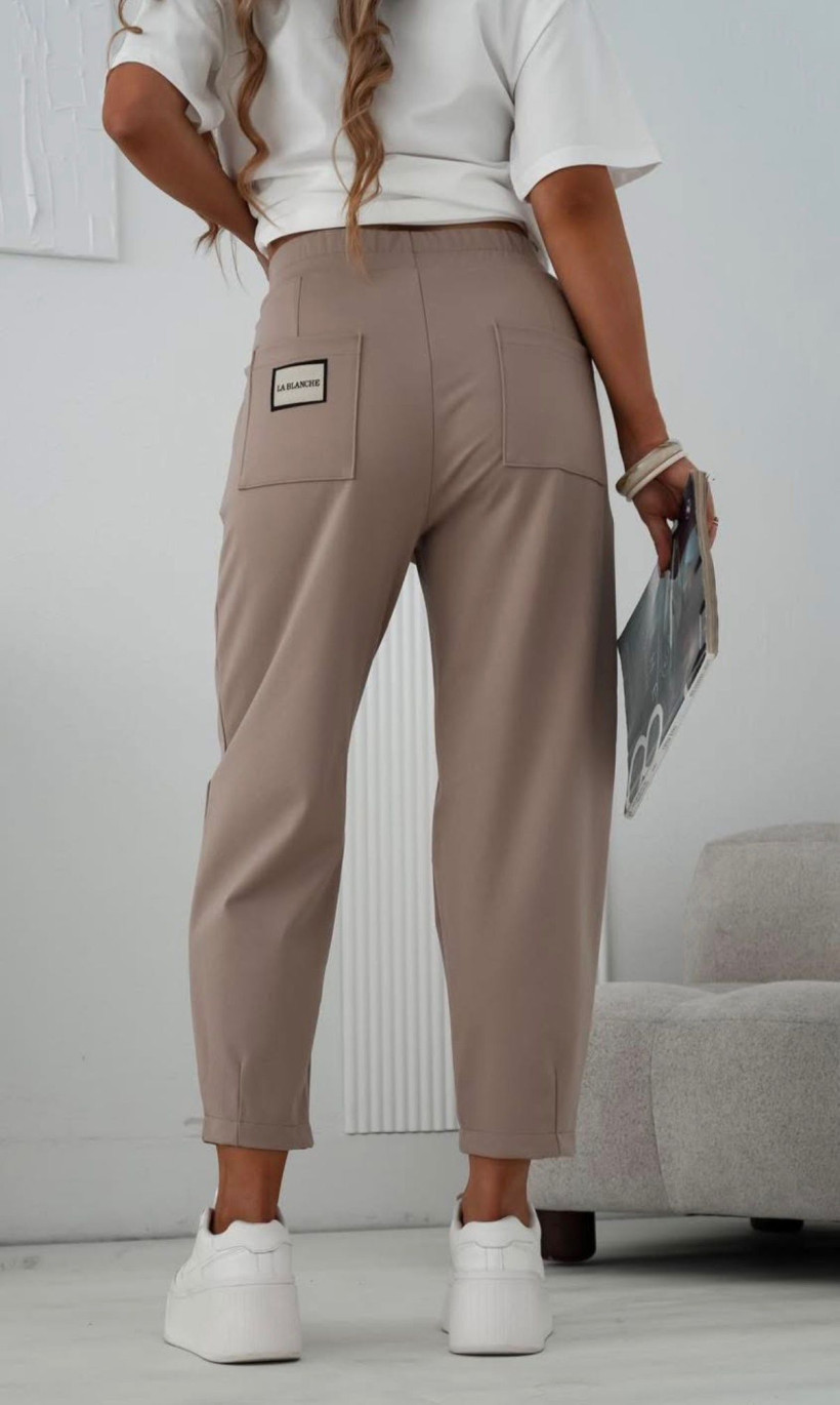 SPODNIE KARDIASZAN BEŻ LA BLANCHE