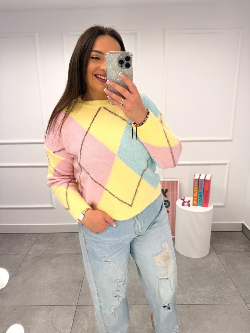 Sweter KRATA żółty