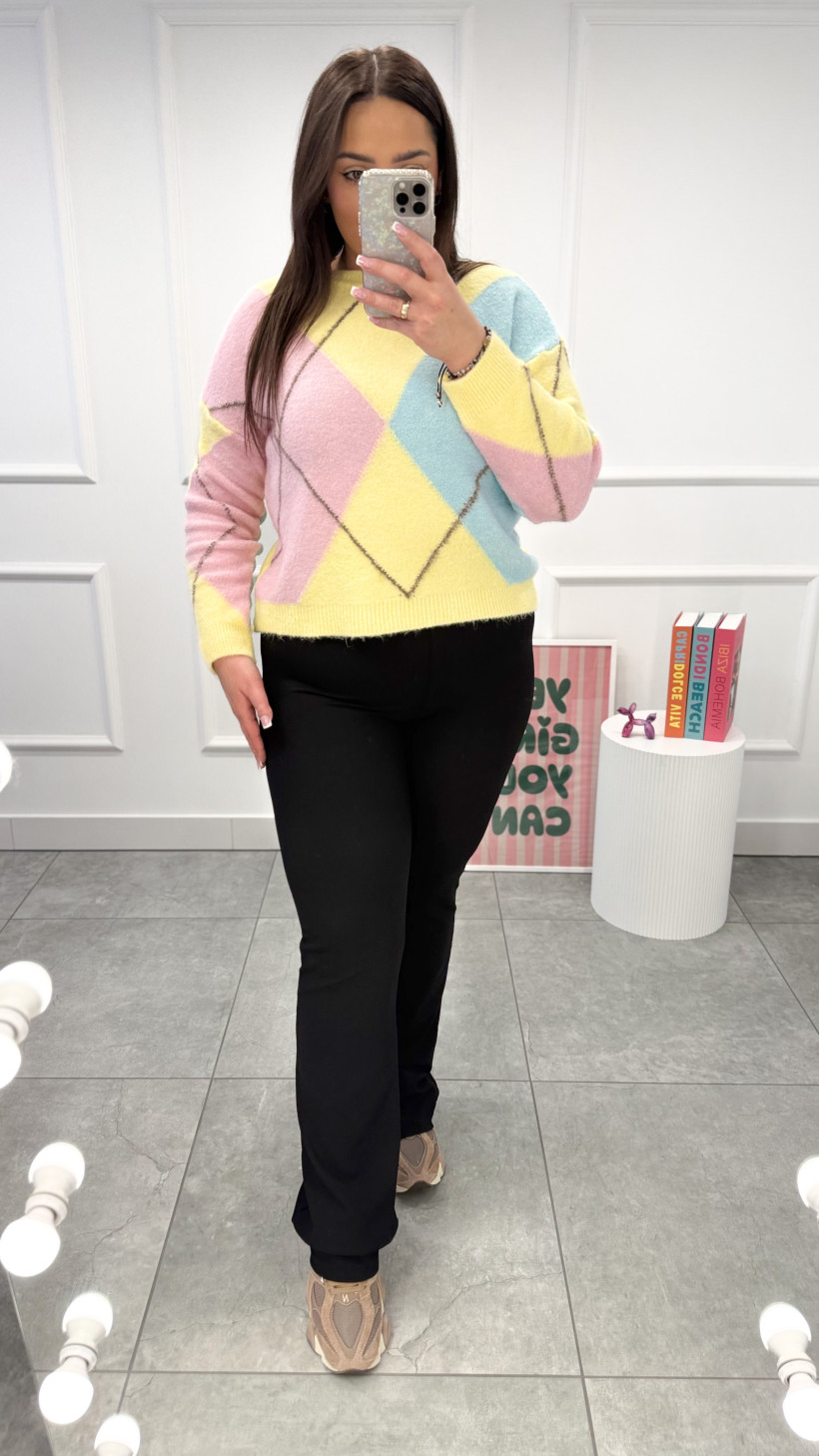 Legginsy wyszczuplające  FLARE czarne 