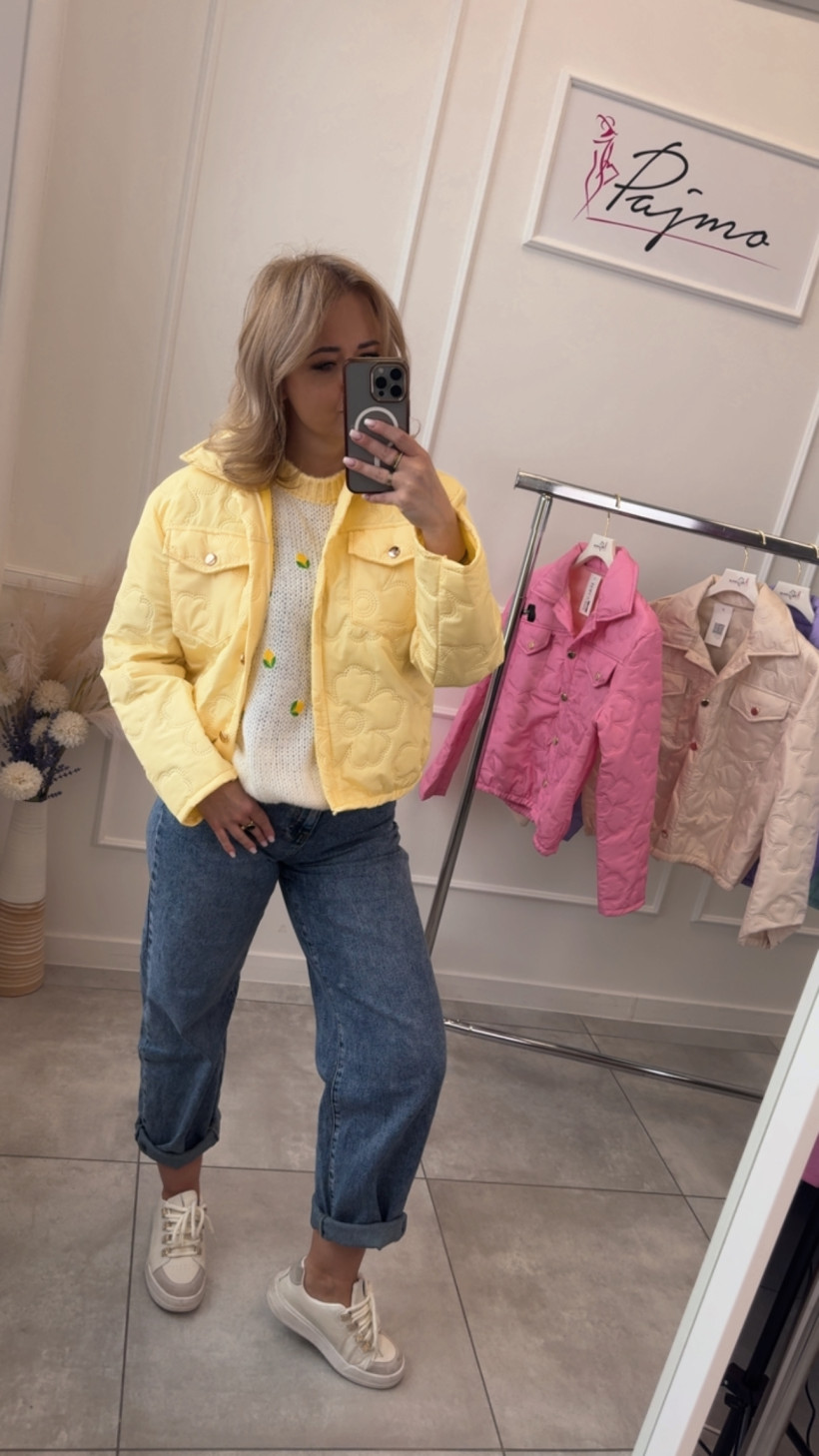 Kurtka pikowana kwiatki 14413