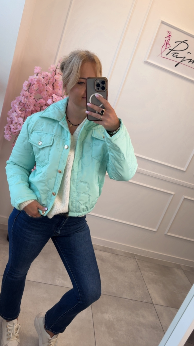 Kurtka pikowana kwiatki 14413