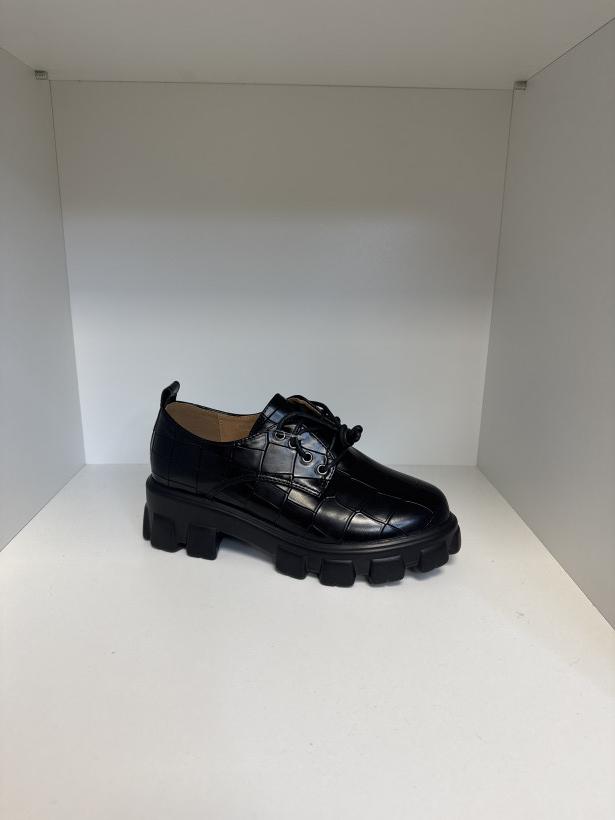 KROKODYL sokolski hx j21-402 blk cr wiazany polbut skora krokodyl