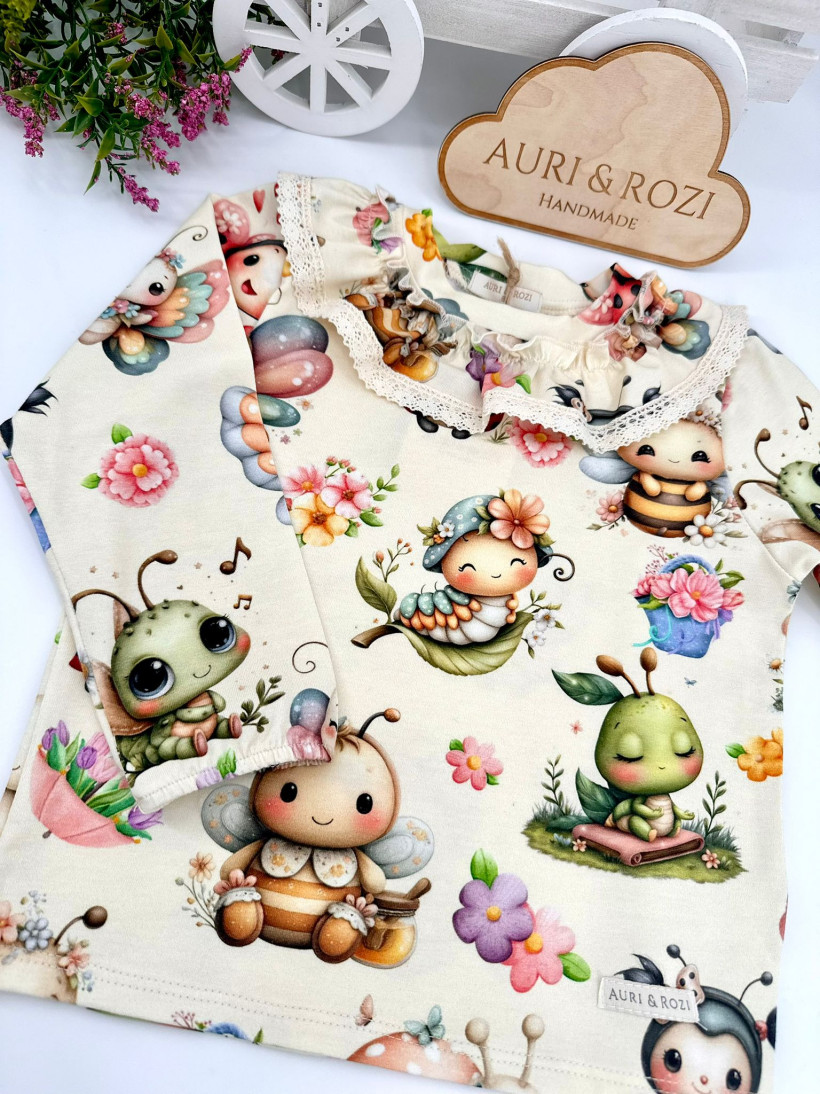 BLUZKA WESOŁE ROBACZKI AURI&ROZI