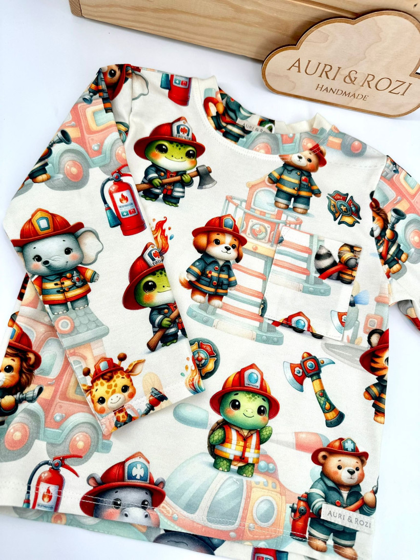 BLUZKA ZWIERZĘCA STRAŻ POŻARNA AURI&ROZI