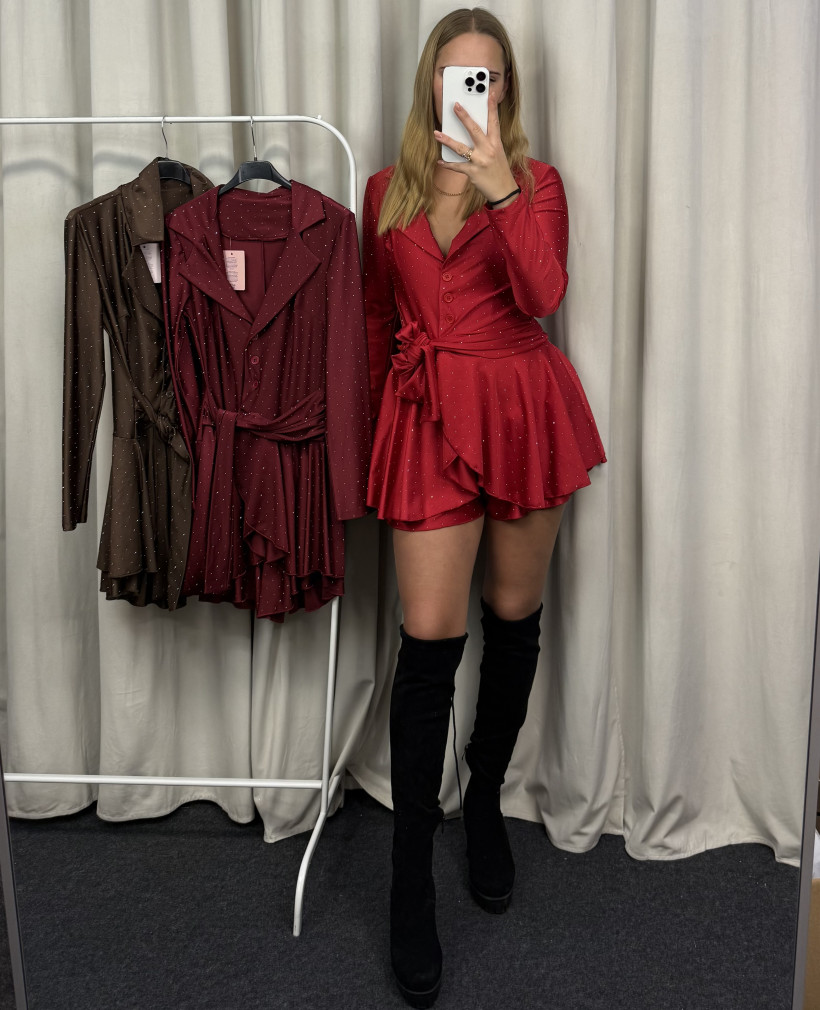 Kombinezon bling z wiązaniem