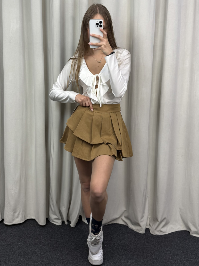 Spódniczka spodenki beżowa