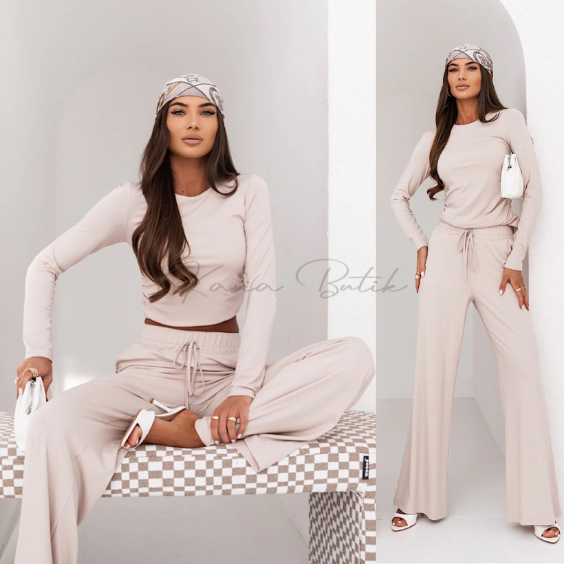 Komplet Wiskozowy Shira La Balancia Beżowy