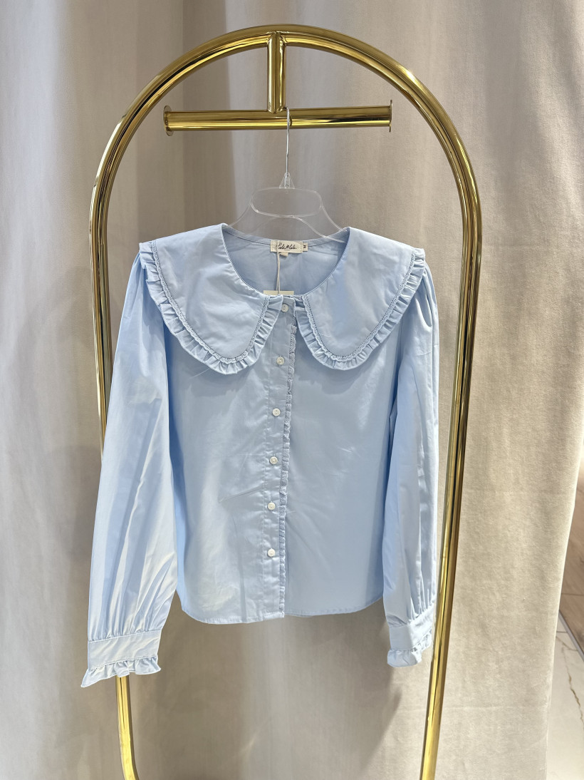 LILI KOSZULA BŁĘKIT KOŁNIERZ