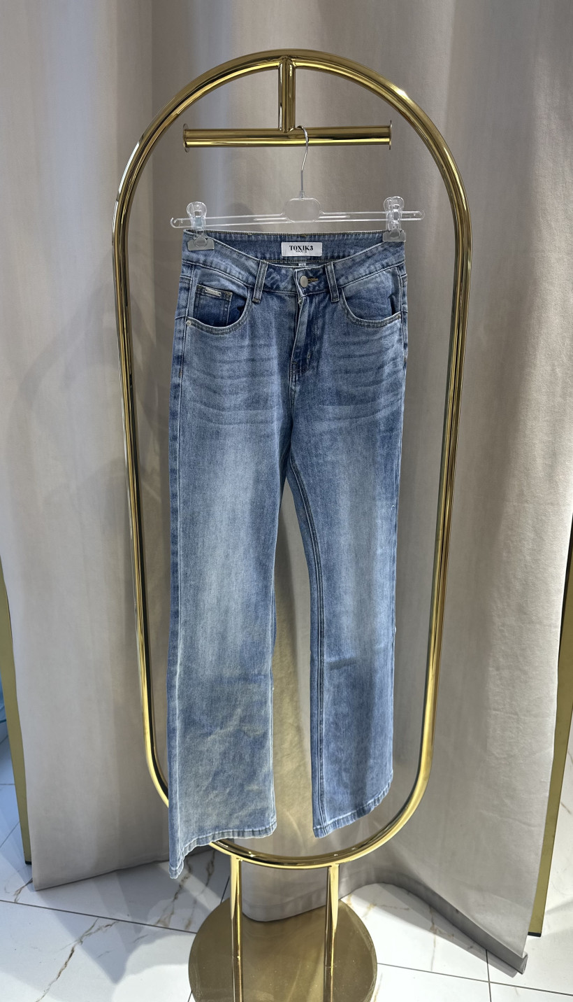 TOXIC SPODNIE JEANS DZWONY BOOTCUT LOE