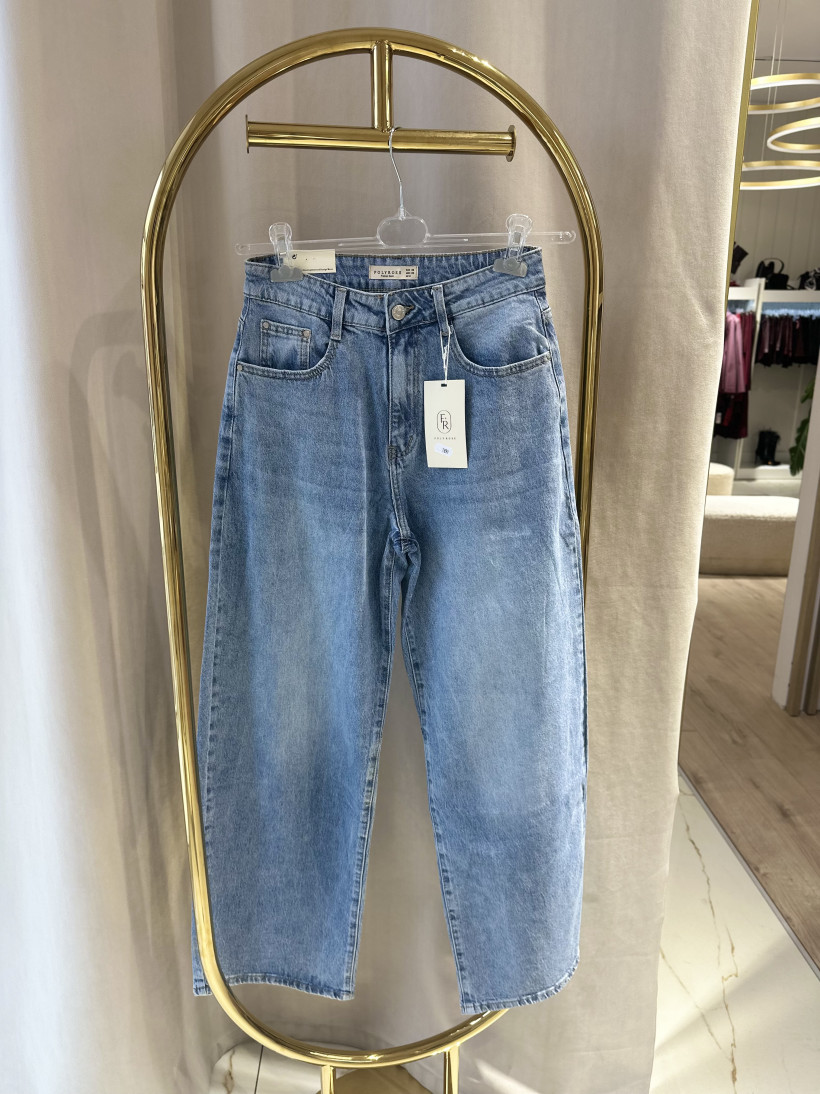 FR SPODNIE JEANS JASNE STRZĘPIENIA TYŁ