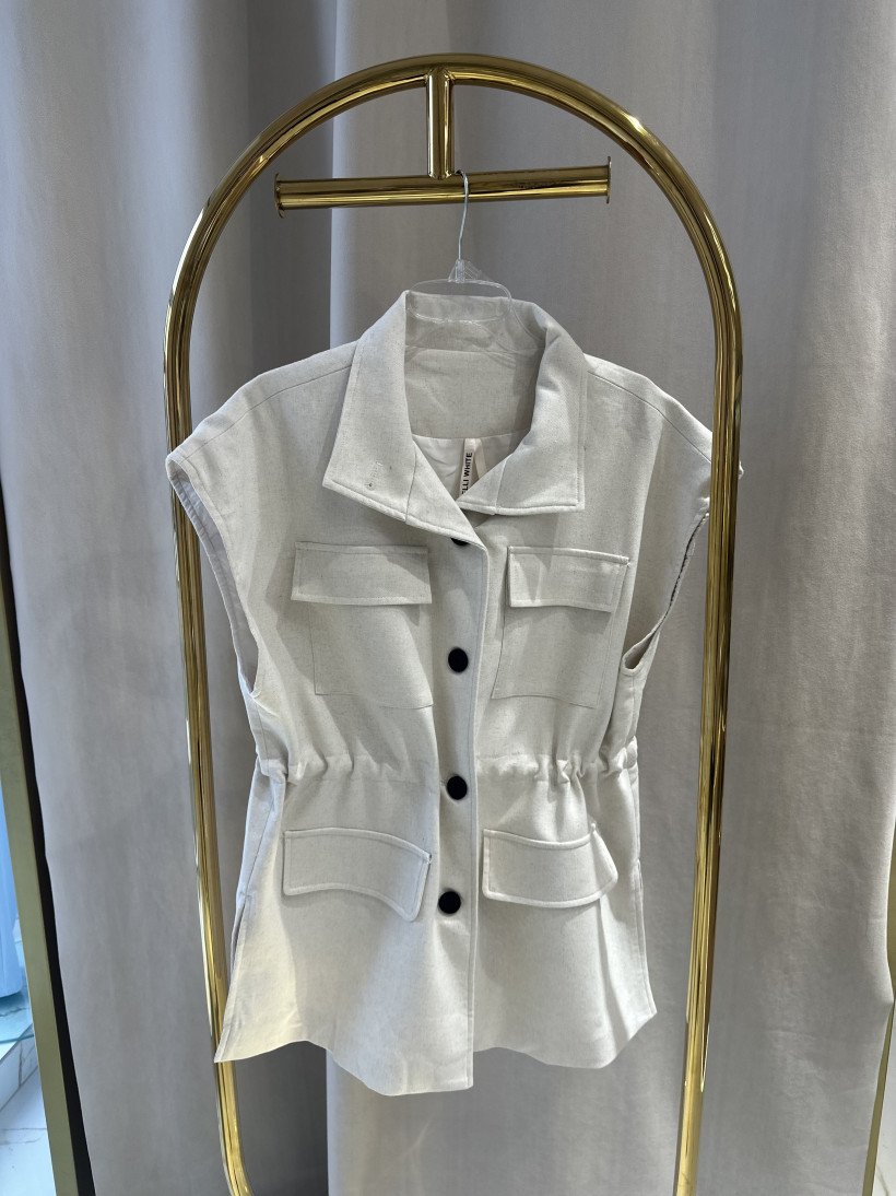 ELLI KAMIZELKA LNIANA BEŻ