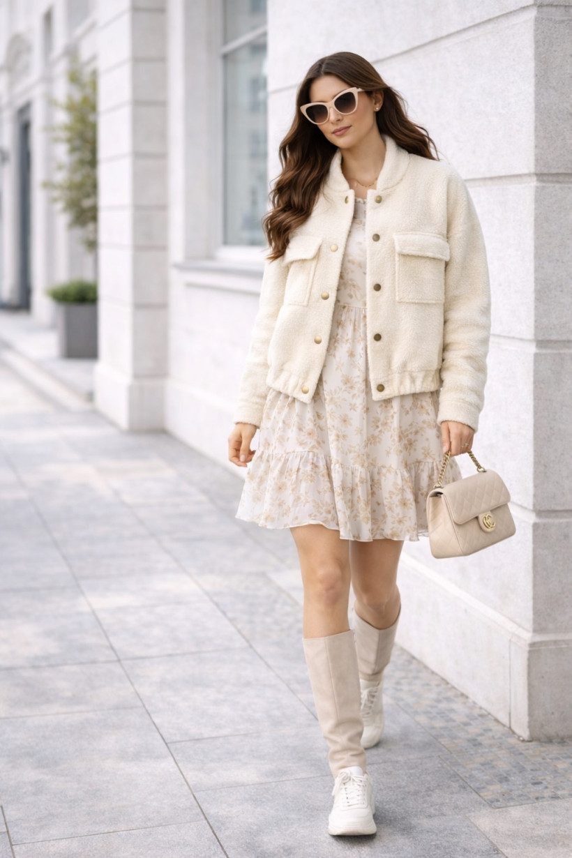 Kurtka bukla śmietanka 