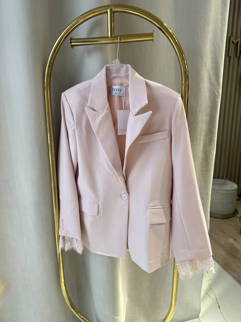 IVI MARYNARKA KORONKOWY RĘKAW RÓŻ