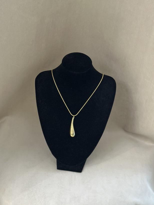 NASZYJNIK DUŻA ŁEZKA ZŁOTY