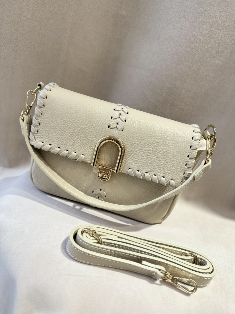 TOREBKA ALIS MINI BEŻ WIĄZANIE