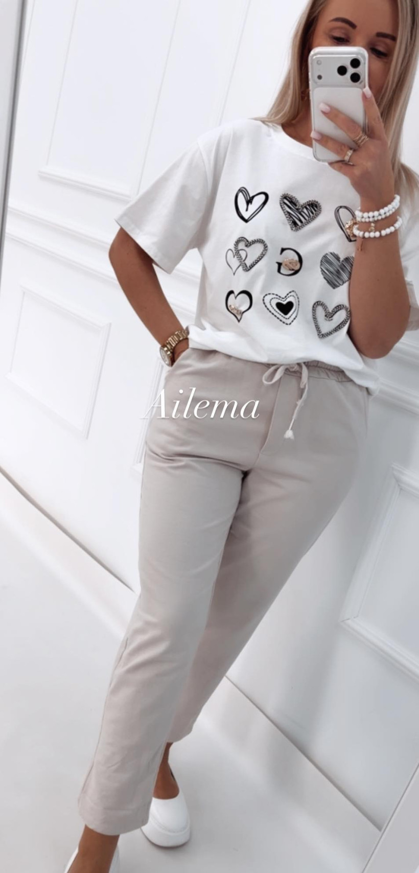 Spodnie dresowe Michelle SP92 guma w pasie