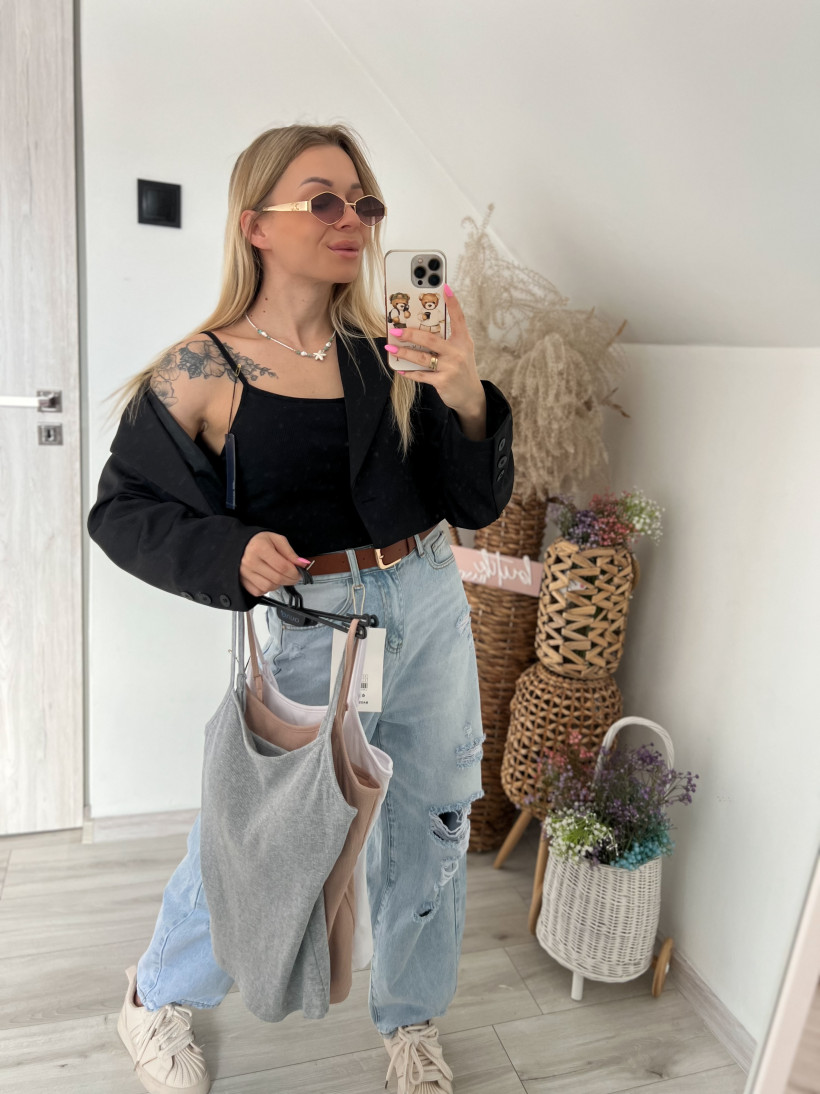 Bluzka ramiączko prążek