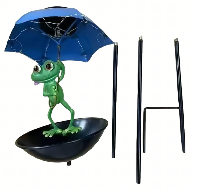 Lampa solarna karmnik ozdoba ogrodowa dekoracja ozdobna led żaba