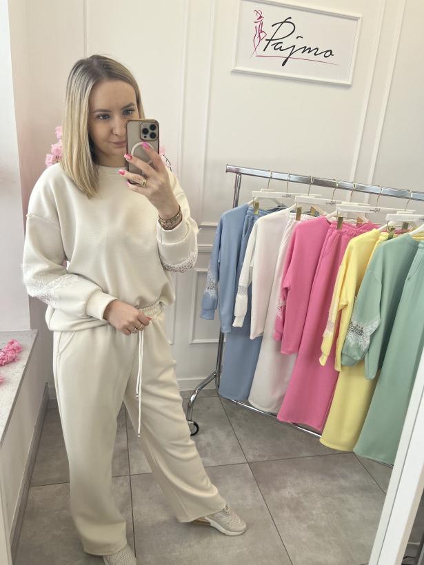 Komplet dresowy koronka 14422