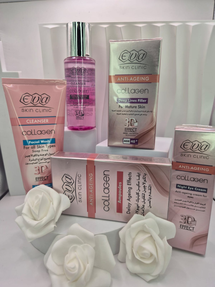Zestaw collagenowy +40 od Eva Cosmetics - krem do rąk na noc GRATIS
