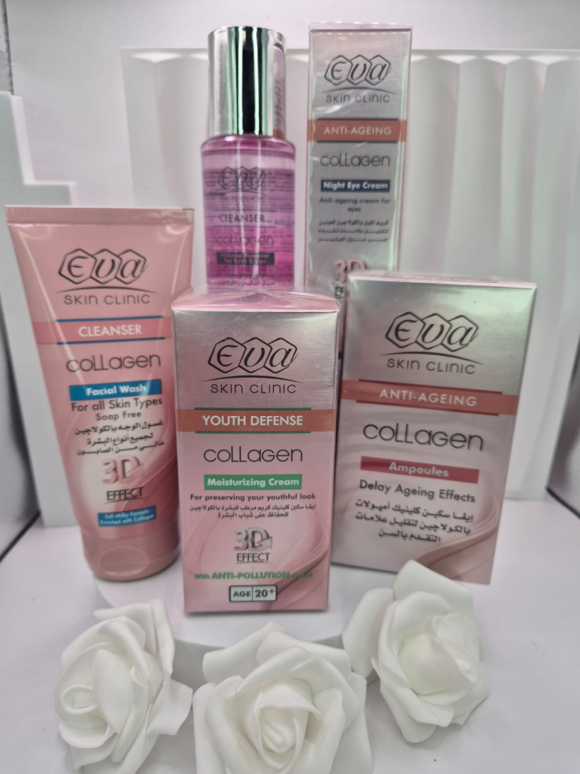 Zestaw collagenowy +20 od Eva Cosmetics - krem do twarzy GRATIS