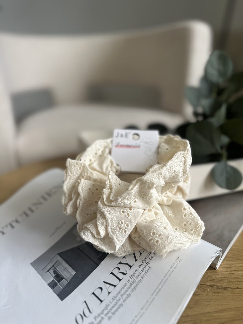 SCRUNCHIE BEŻ