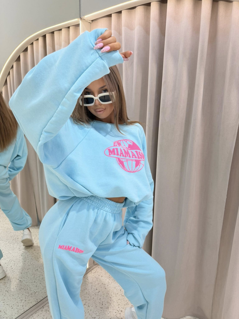 KOMPLET DRESOWY WORLDWIDE BABY BLUE MIA MAISON