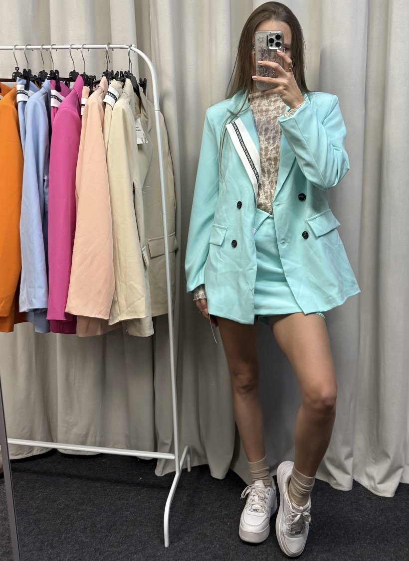 Komplet Marynarka + spódniczka/spodenki 