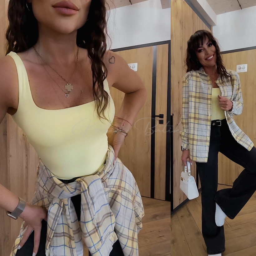 Top Andrea Pastelowy Żółty