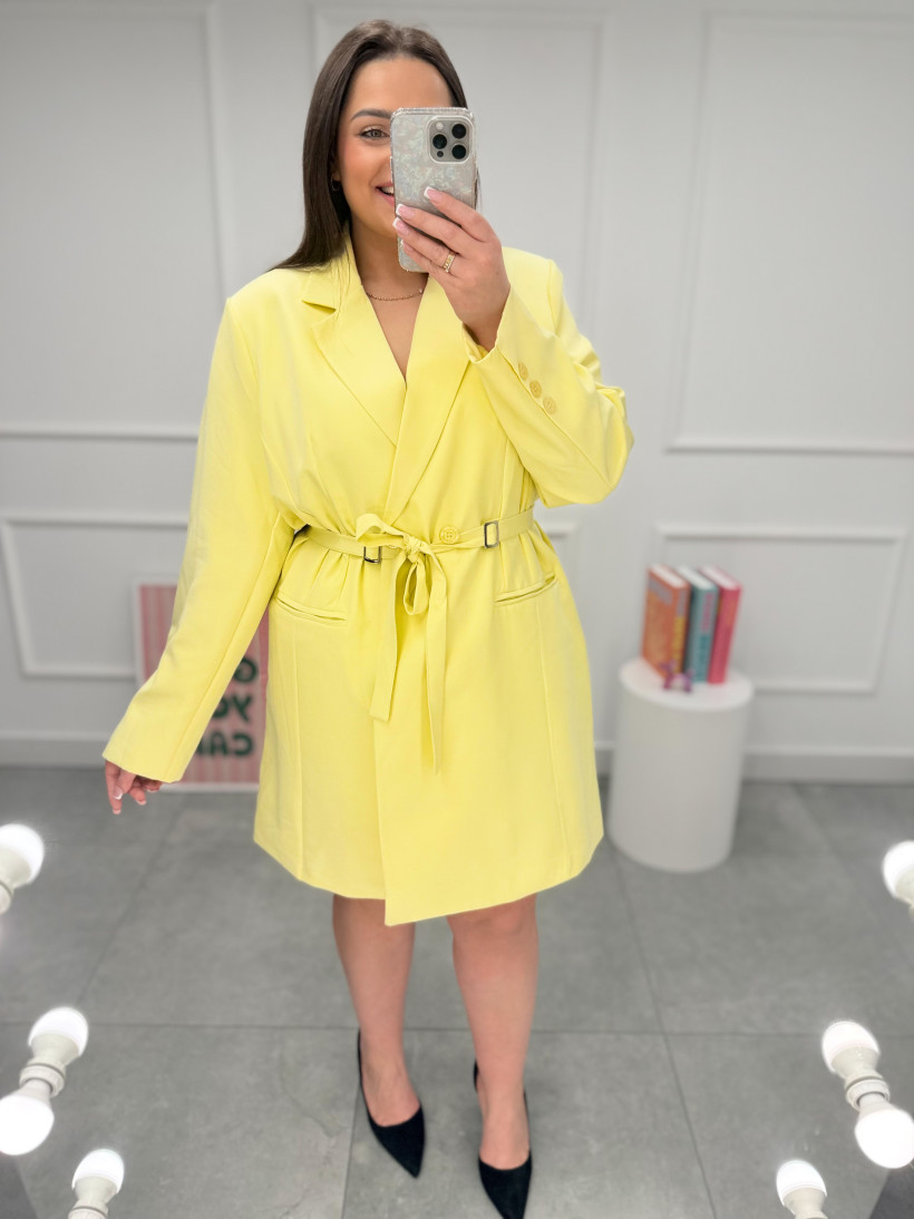 Sukienko-marynarka POVI żółta