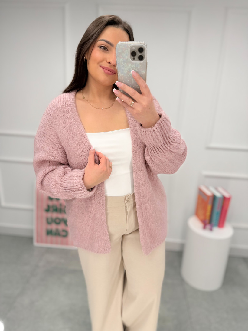 Kardigan MISSY brudny róż