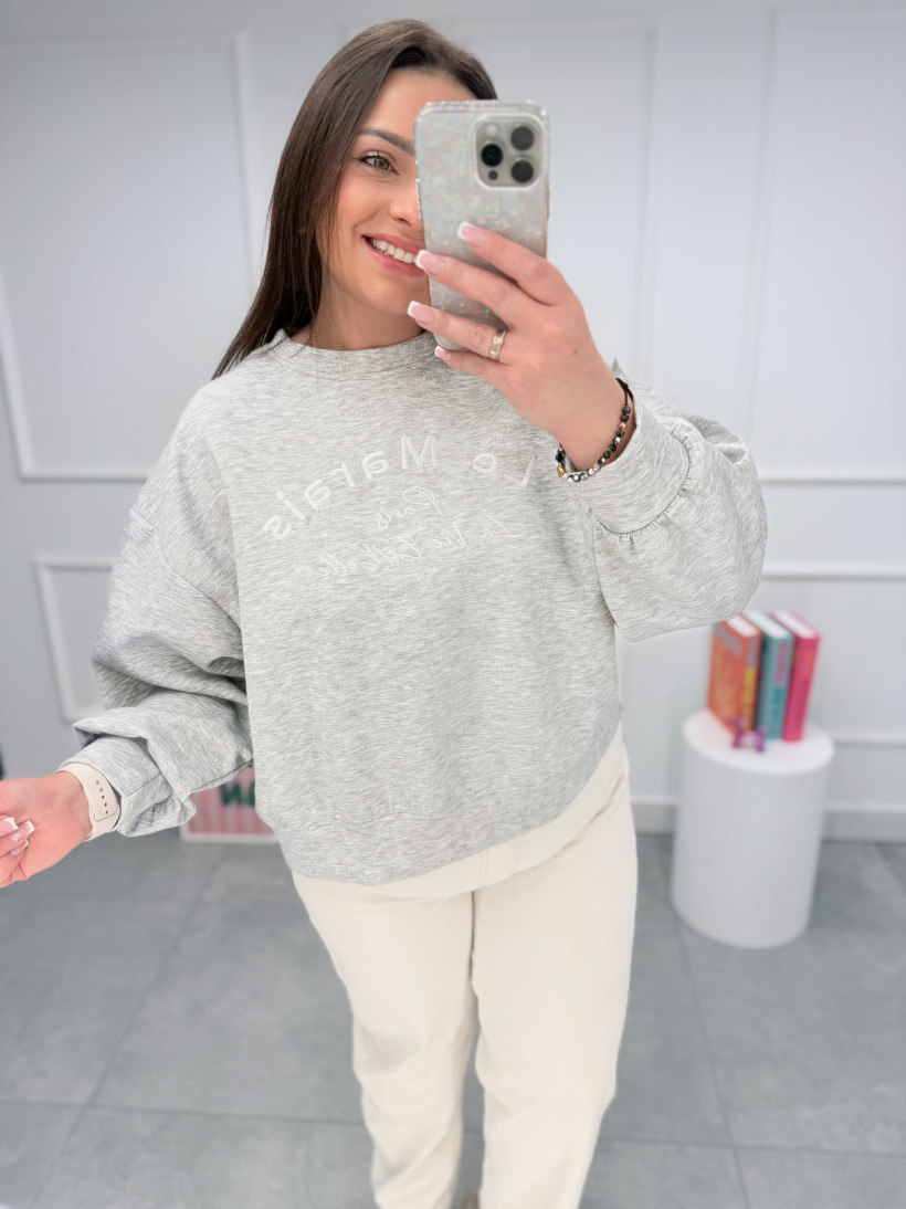 Bluza LA LAMARIS szara