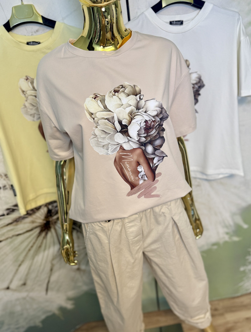 T-shirt premium Piwonie Minouu