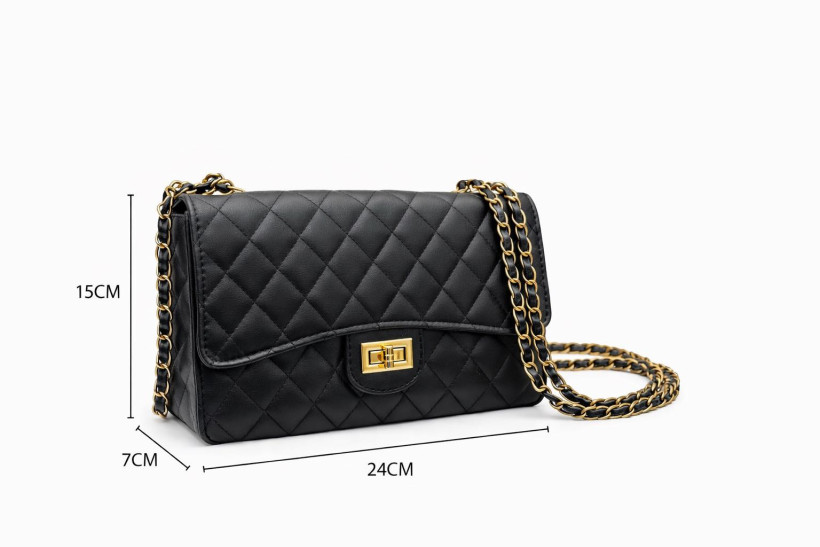 Torebka pikowana czarna 