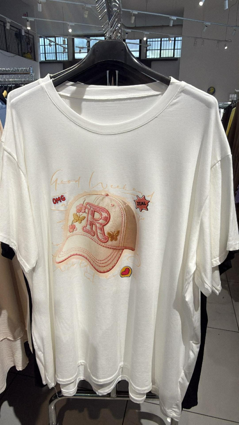 Italia nr 9 - Tunika z aplikacją, krótki rękaw - 24559 - biała czapka