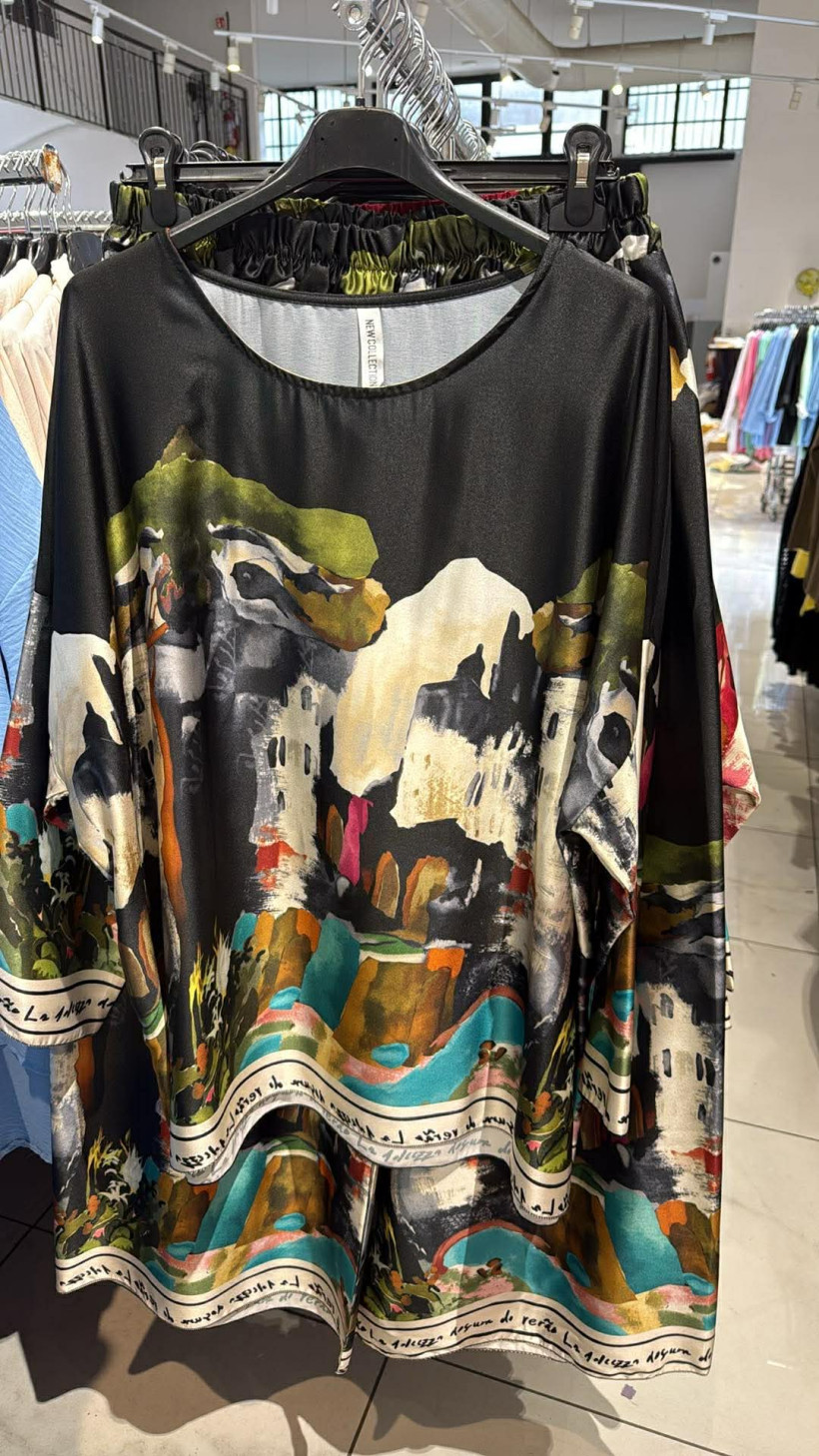 Italia nr.9 - Komplet spodni i bluzki - 24491/24492 - czarny