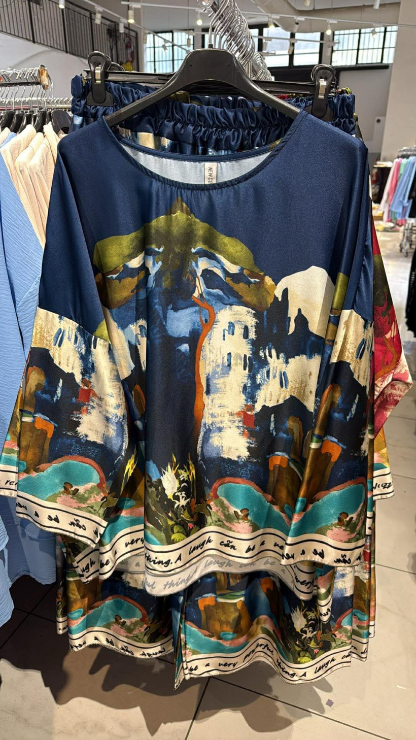 Italia nr.9 - Komplet spodni i bluzki - 24491/24492 - granat