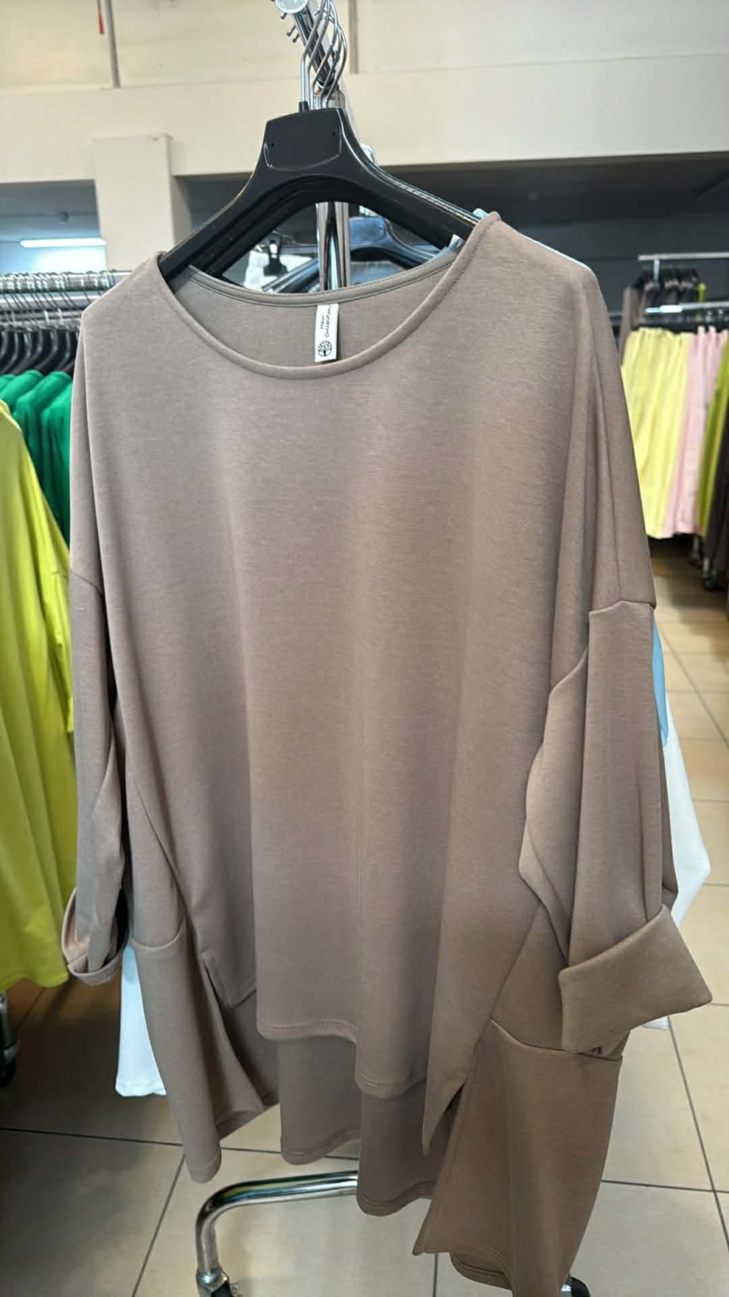 Italia nr.9 - Tunika jednokolorowa - 25282 - fango