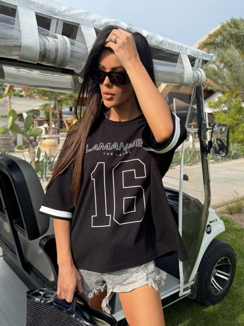 T-shirt  THE CRIB La Manuel - czarny