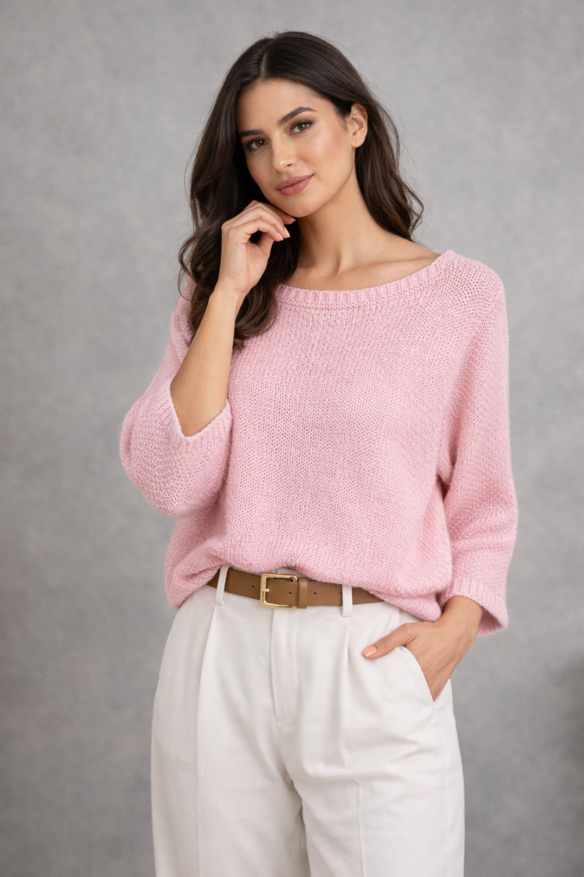 Sweterek moherowy beżowy