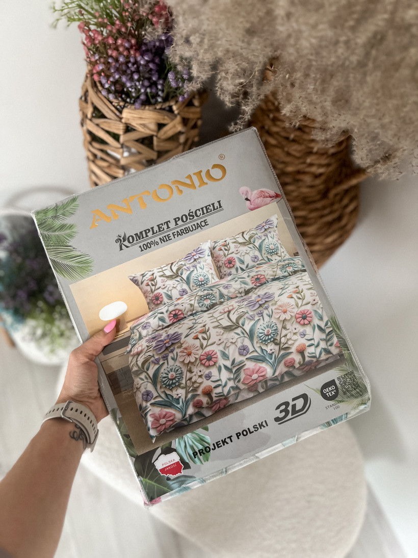 Pościel 160x200 kwiaty 