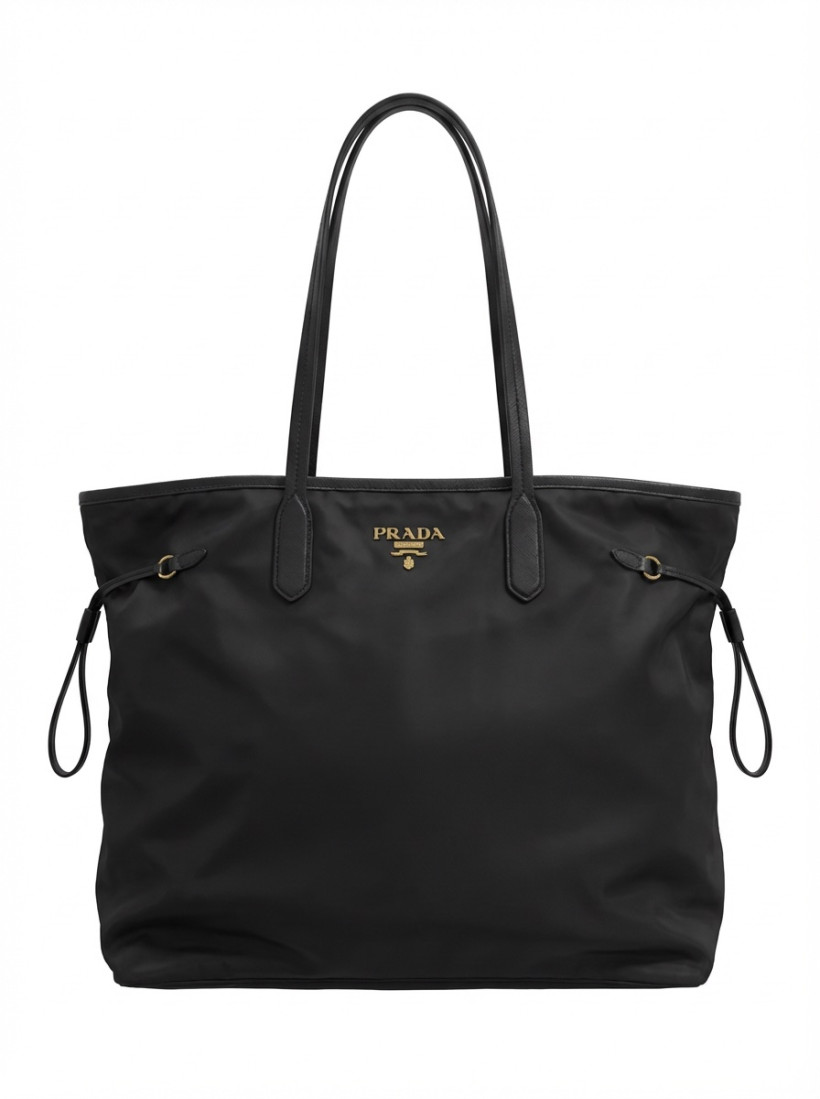 PRADA Black Nylon Shoulder Bag