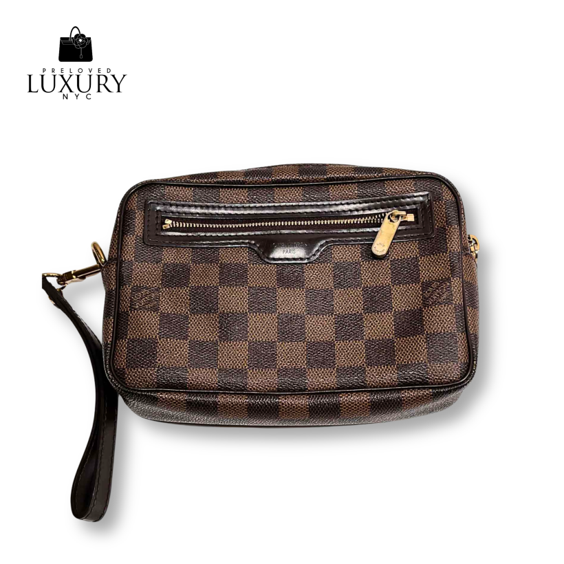 LOUIS VUITTON Damier Ebene Pochette Bien Macau