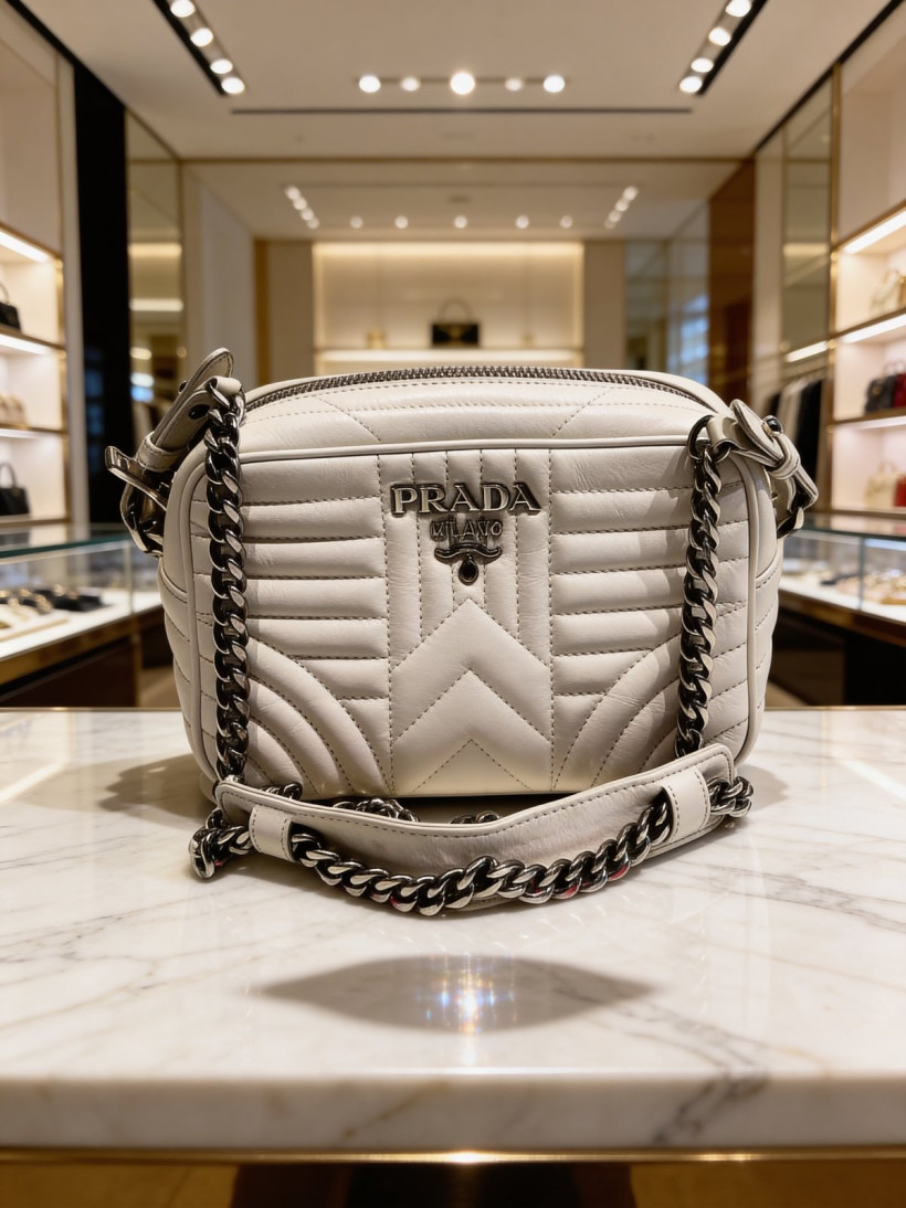 PRADA Leather Shoulder Bag