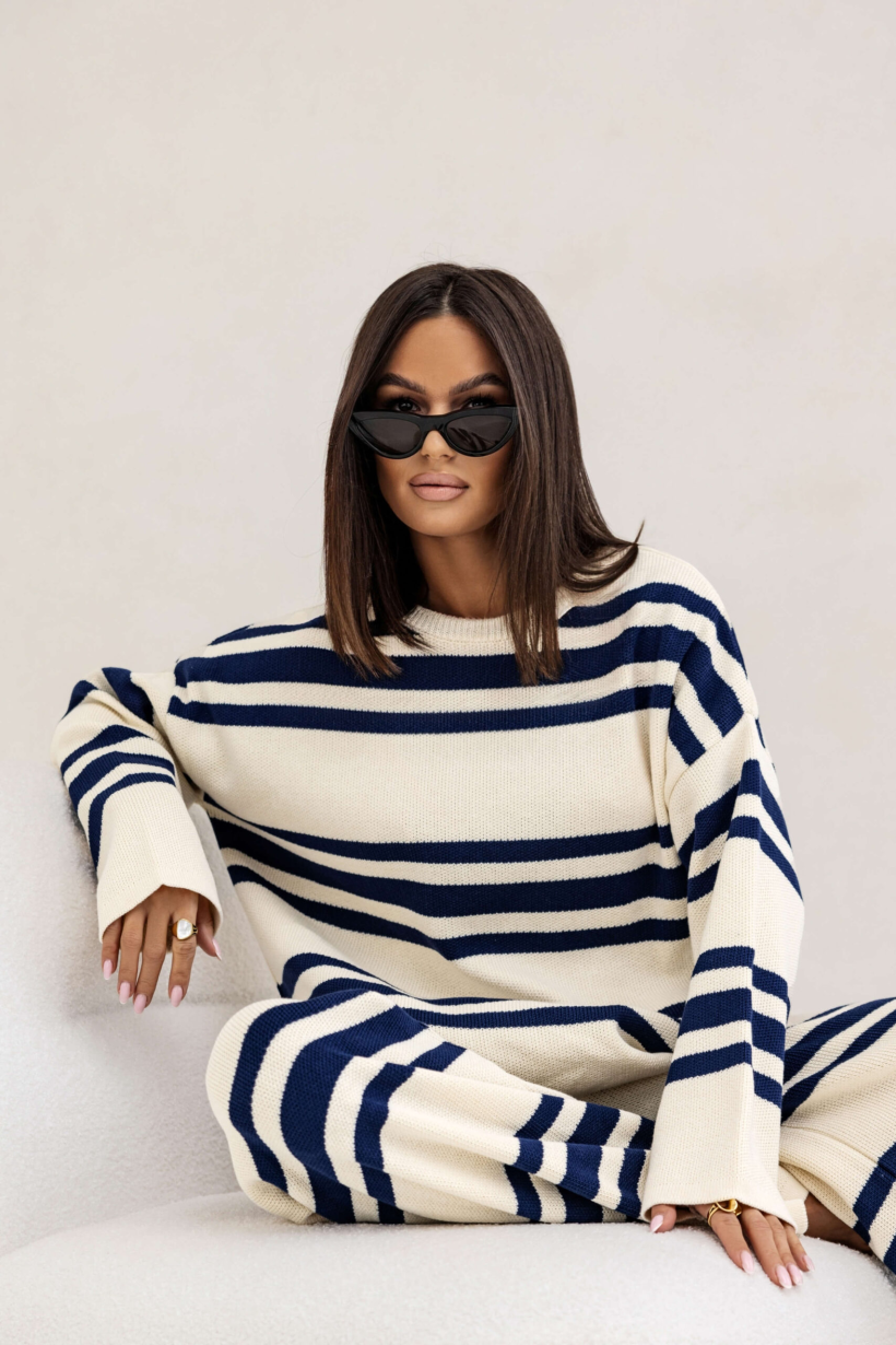 KOMPLET WILLOW STRIPS GRANATOWY SEMPRE