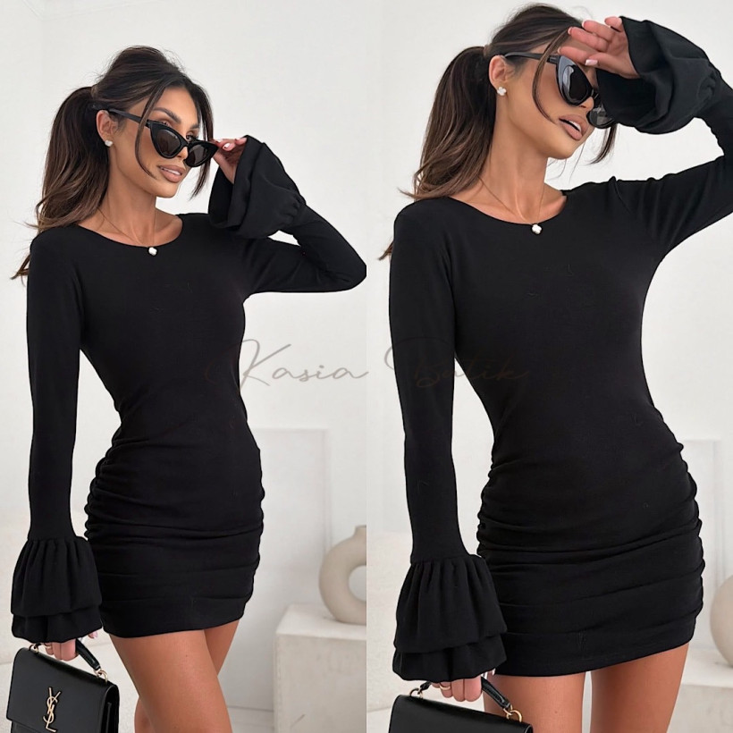 Sukienka Sweterkowa Loe Czarna