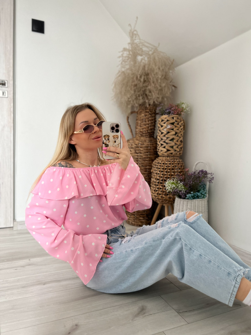 Hiszpanka groszki róż