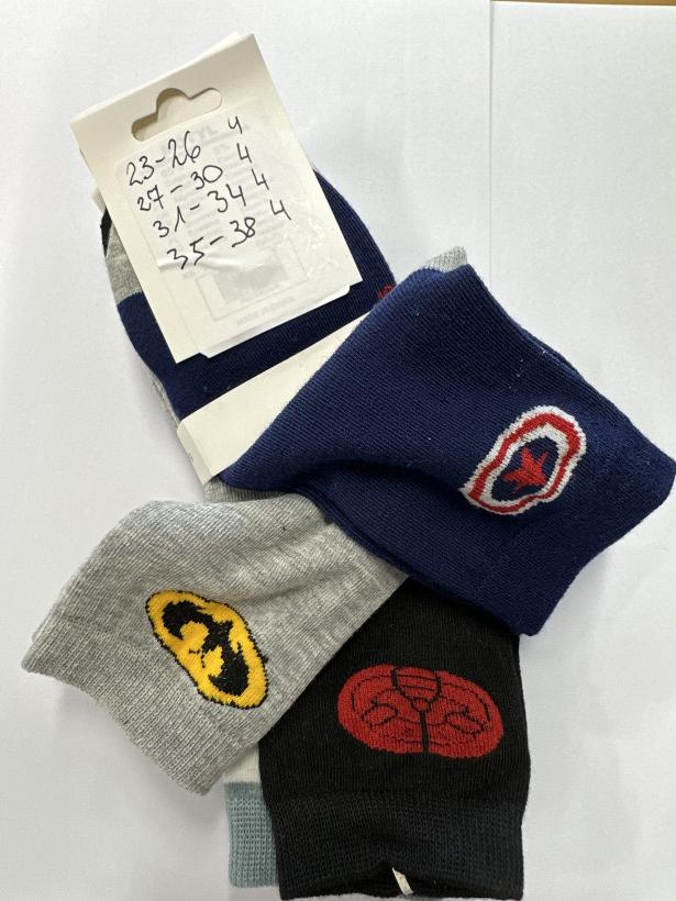 BOHATER- 5 PAK skarpety dzieciece super bohaterowie